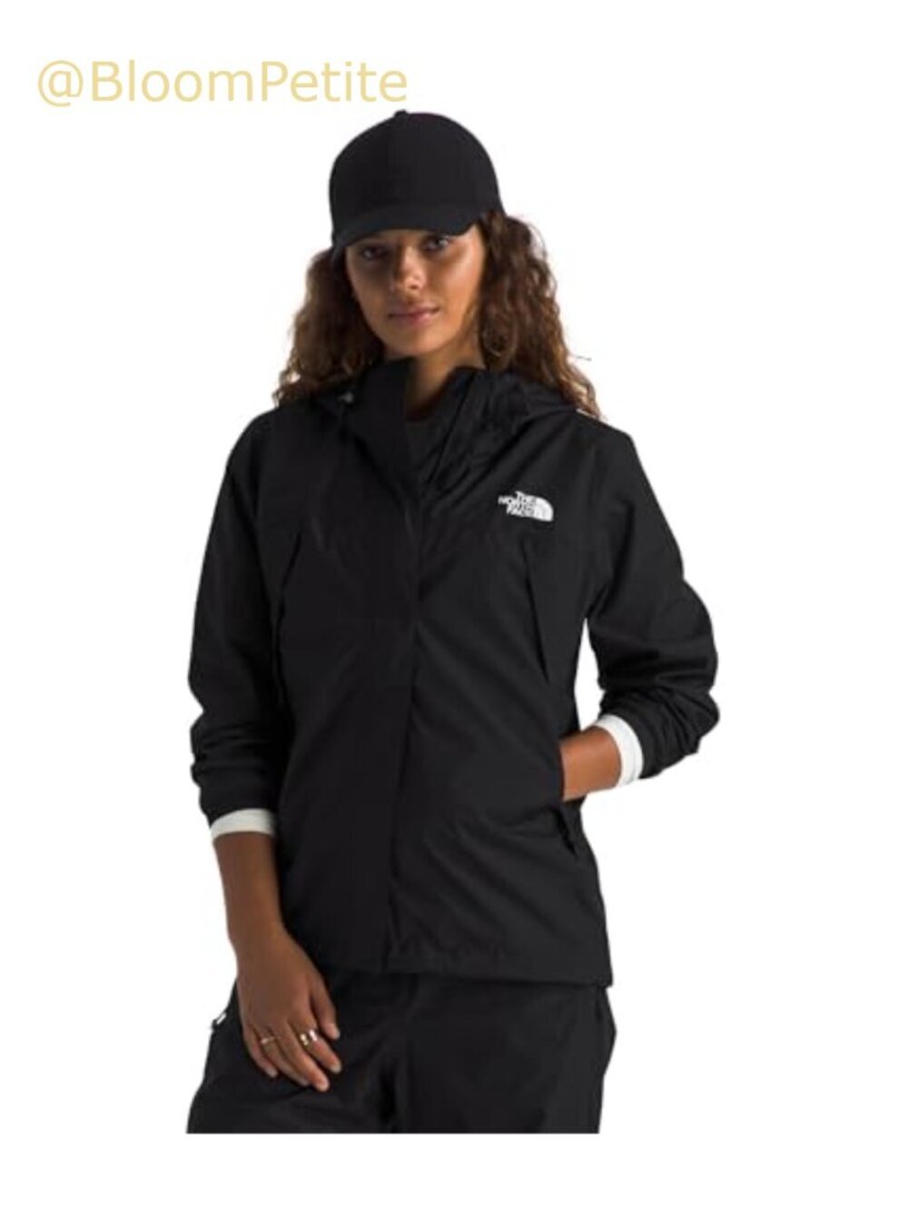 Waterproof Breathable Seam-Sealed Hooded Rain Jacket with Zip Pockets